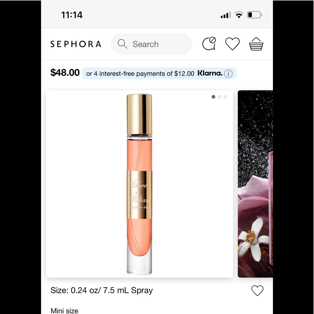 Love don't be shy travel spray